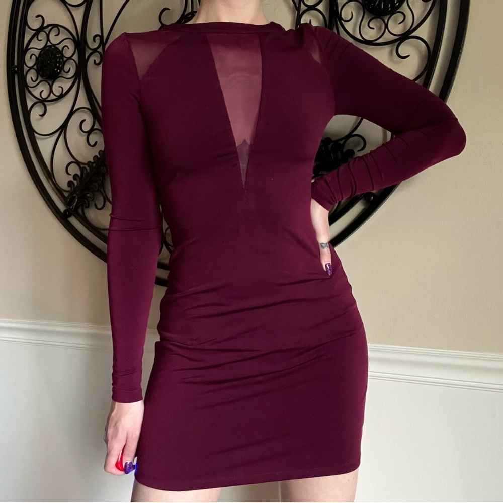 EXPRESS mesh bodycon dress